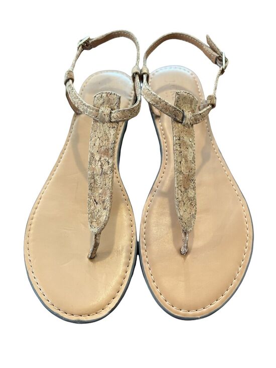 J. Crew Shoes - 9.5 M J. Crew Womens Cork T-strap Sandals Tan Brown